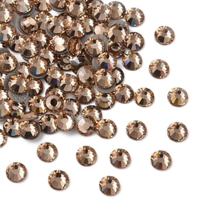 Preciosa Hotfix Flatback Stones Czech Round Lt.Col.Topaz SS16(3.8~4mm)