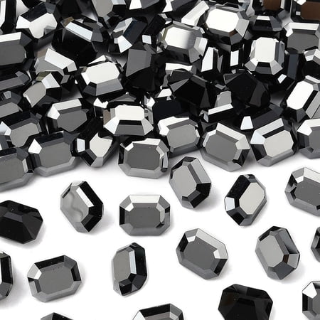 Preciosa® MAXIMA Fancy Stones Czech Octagon Unfoiled 23980 272 Hematite 12x10mm