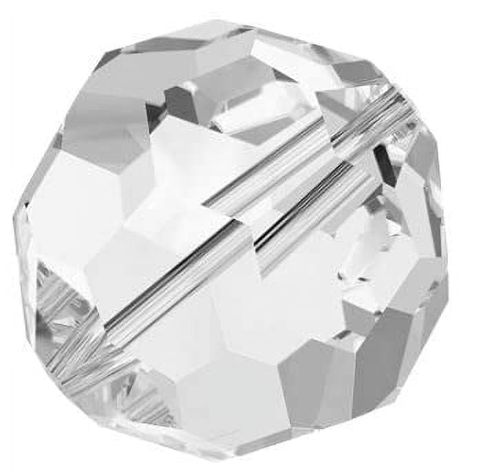 Preciosa Round Beads - Choose Your Size - Color: Crystal - 144 Pieces