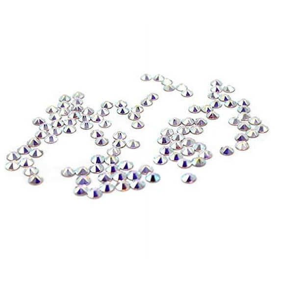 Preciosa Viva Crystal AB Rhinestones - Flatback - SS7 (2.10mm - 2.30mm) - 144 Pieces Pieces