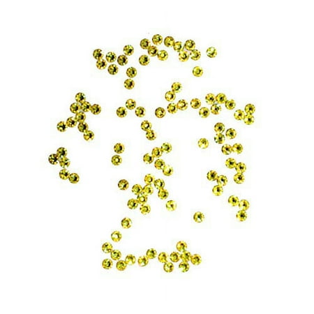 Preciosa Viva Rhinestones - No Hotfix Flatback - Citrine - SS20 (5mm) (144 Pieces)