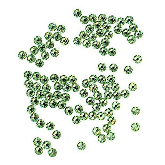 Preciosa Viva Rhinestones - No Hotfix Flatback - Peridot - SS20 (5mm) (144 Pieces)