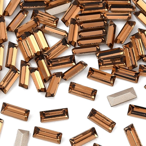 Preciosaeg MAXIMA Fancy Stones Czech 435 26 212 Baguette Dura Foiling 10220 Smoked Topaz 4x2mm