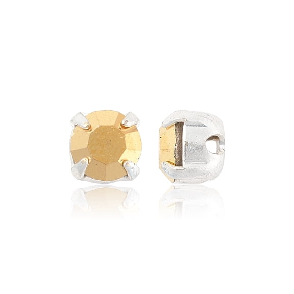 Preciosaeg MAXIMA in Sew-On Cup Czech 719 35 021 Chaton(Round) Silver 00030 262 Aurum SS16(3.8~4mm)