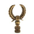 thumbnail image 1 of Precious Antiqued Wreath Lamp Finial Antiqued Brass 2.5"h, 1 of 1