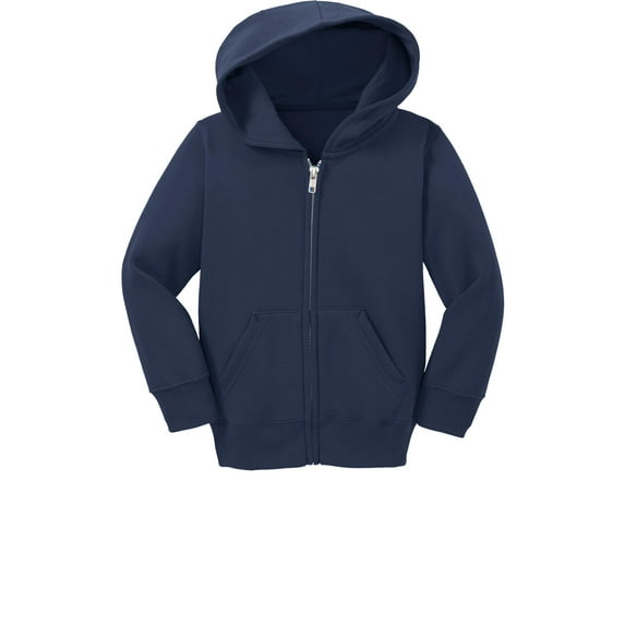 Precious Cargo Boys Full-Zip Hooded Sweatshirt, 2T, Navy