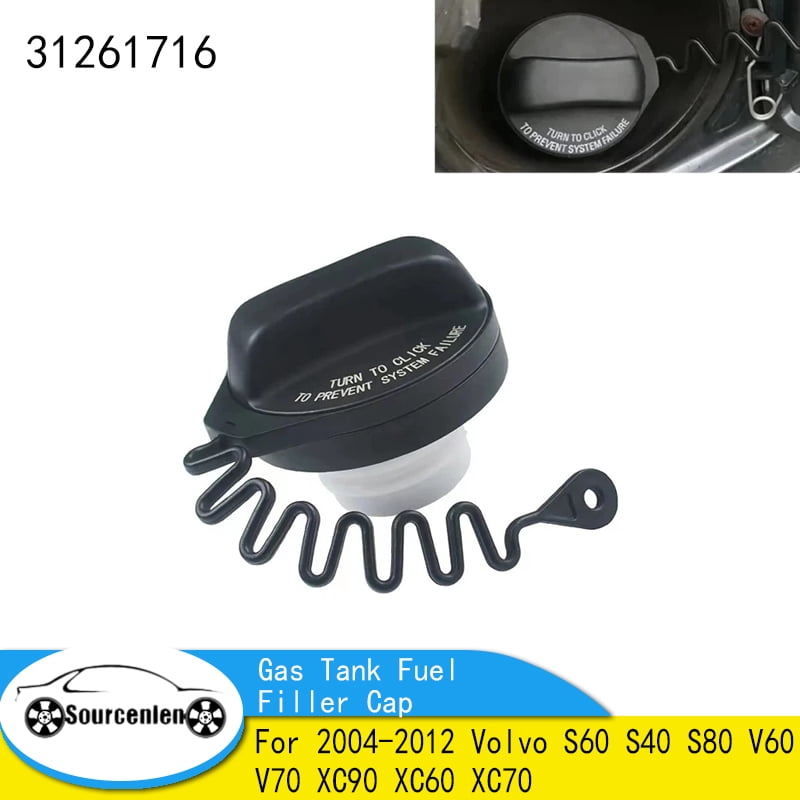 Precious Fuel Filler Cap with TWindsor Strap, Car Accessories, Gas, Volvo S60, S40, S80, V60, V70, XC90, XC60, XC70, 31261716-2004, 2012