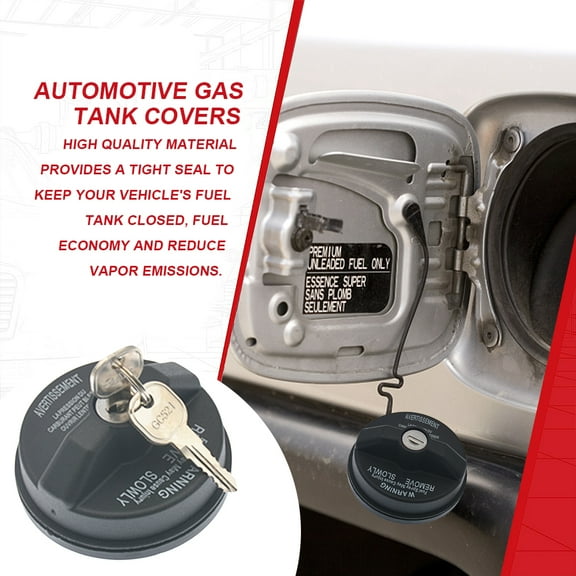 Precious Lockable Gas Fuel Cover, Car Fuel Cap, Locking with 2 Predict for Jeep Gladiator Wrangler Traffy, 5278655AB