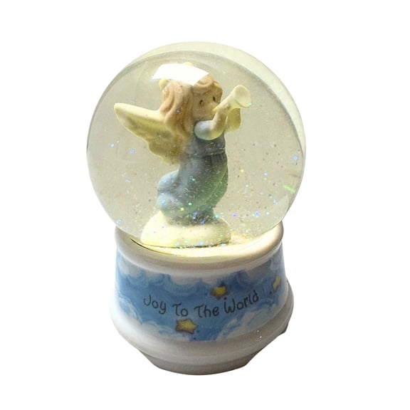 Precious Moments 216003, Angel with Trumpet, Snowglobe - With Box