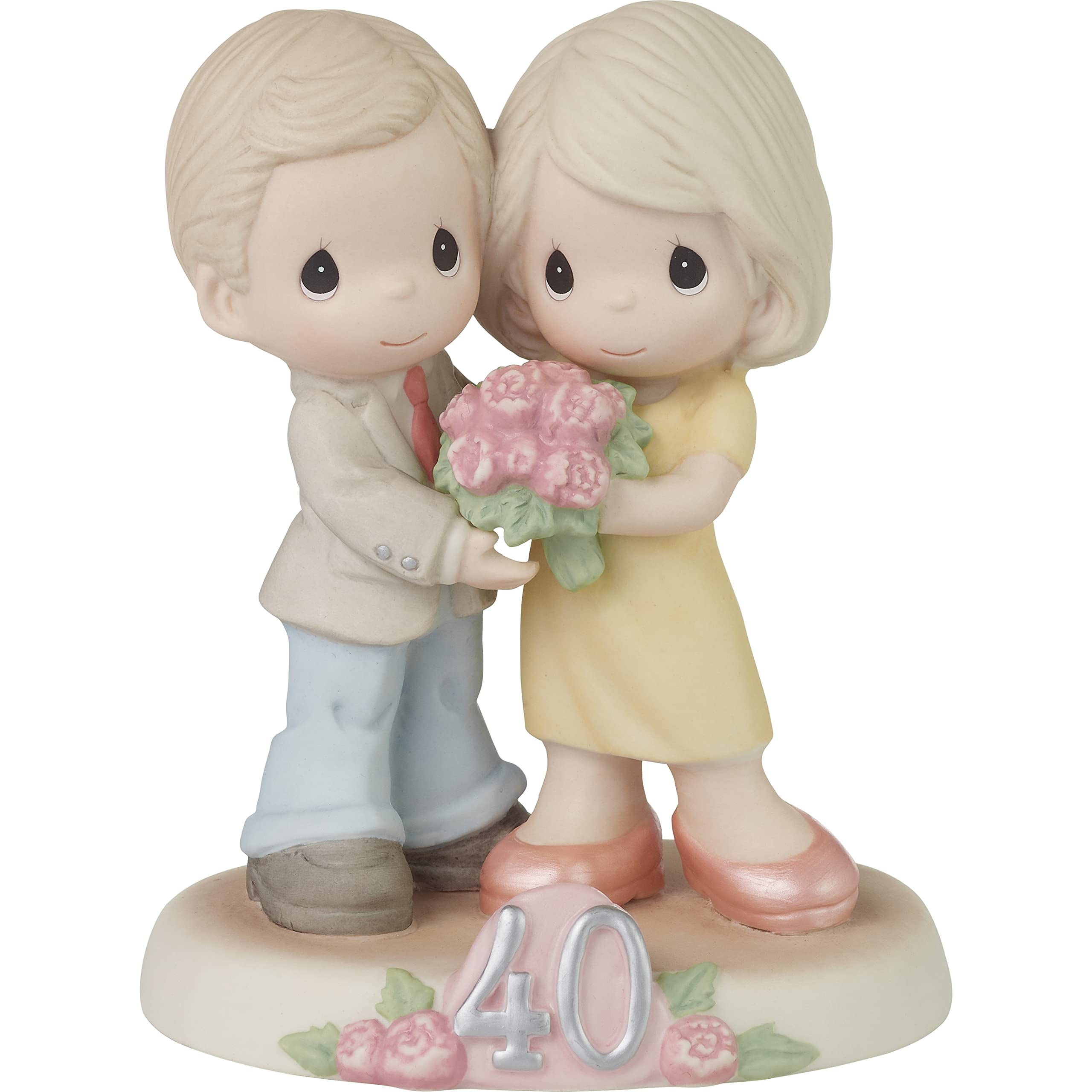 Precious Moments 223018 Forty Loving Years Together Bisque Porcelain Figurine
