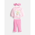 thumbnail image 1 of Precious Moments Baby Girls Sweatshirt and Flare Leggings with Bow Headband Set, Sizes 0/3M-24M, 1 of 6