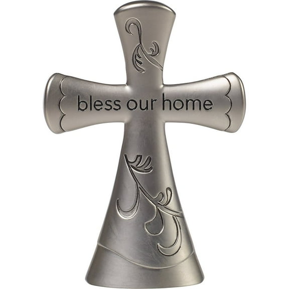 Cross-Bless Our Home (4.25 ) (Tabletop)