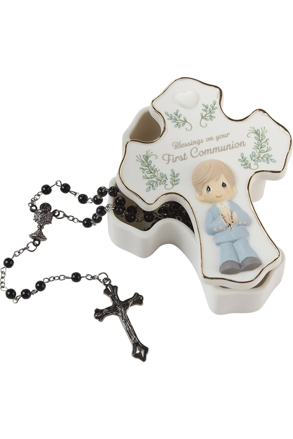 Blessings On Your First Communion Boy Rosary Box with Rosary, Count 1