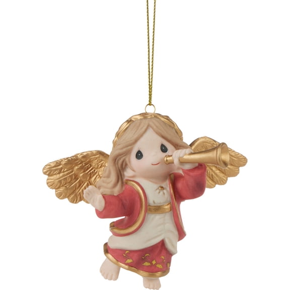 Precious Moments Bringing Good News Of Great Joy Annual Angel Christmas Ornament, Count 1