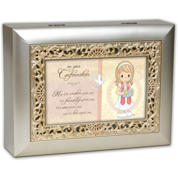 Precious Moments Confirmation Girl Cottage Garden Inspirational Religious Cha...