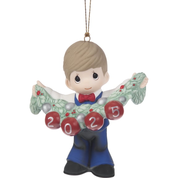 Precious Moments Deck The Halls 2025 Boy Christmas Ornament