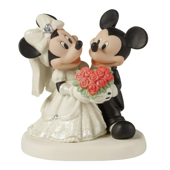 Precious Moments Disney Mickey and Minnie Wedding Couple Figurine #153706