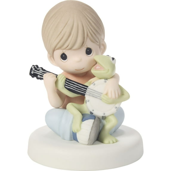 Precious Moments Music Is What Friendship Sounds Like Disney The Muppets Kermit The Frog Figurine, 1 Each