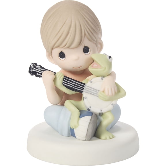 Precious Moments Music Is What Friendship Sounds Like Disney The Muppets Kermit The Frog Figurine, 1 Each