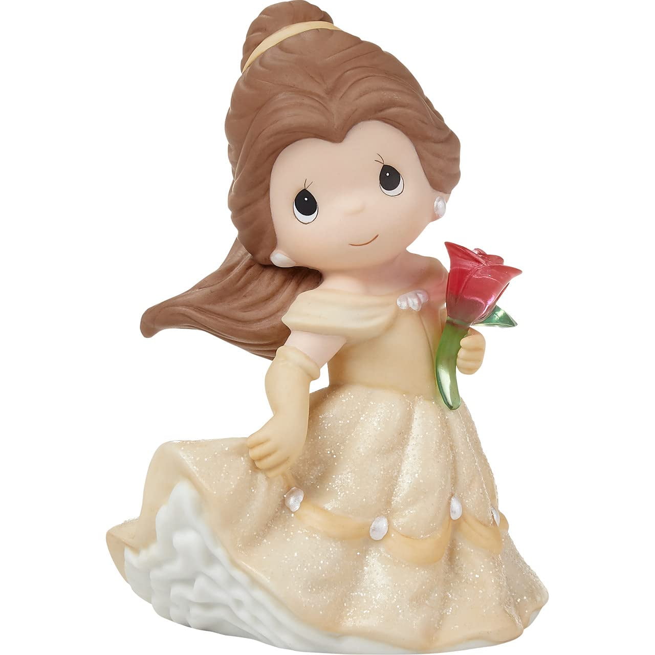 Precious Moments - Disney an Enchanting Moment Awaits Belle Bisque Porcelain/Resin Figurine - Collectible D√©cor, Birthday Gift, Holiday Present