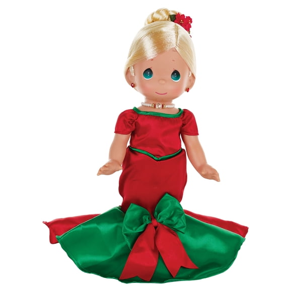 Precious Moments Dolls by the Doll Maker, Linda Rick, Dancing into the Christmas Spirit, Blonde, 12 inch Doll