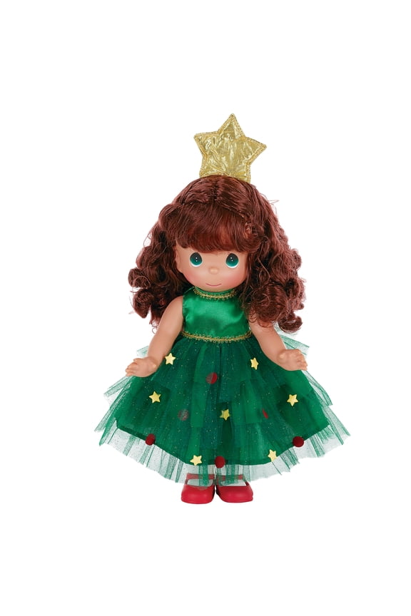Dolls by the Doll Maker, Linda Rick, Tree-Mendously Precious Brunette, Christmas, 12 inch Doll