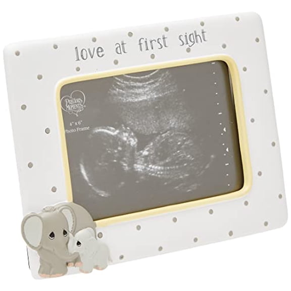 Precious Moments Elephant Love at First Sight Ultrasound Photo Frame, One Size, Multicolor