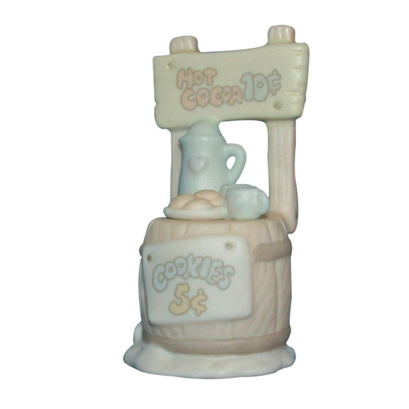 Precious Moments Figurine: 184144 Hot Cocoa Stand (3") Sugar Town Addition