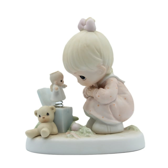 Precious Moments Figurine: 523755 Just Poppin' in to Say Halo! (5")