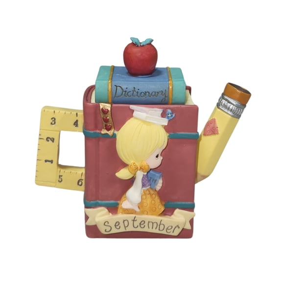 Precious Moments Figurine 607967, September Mini Teapot, Avon Exclusive - With Box