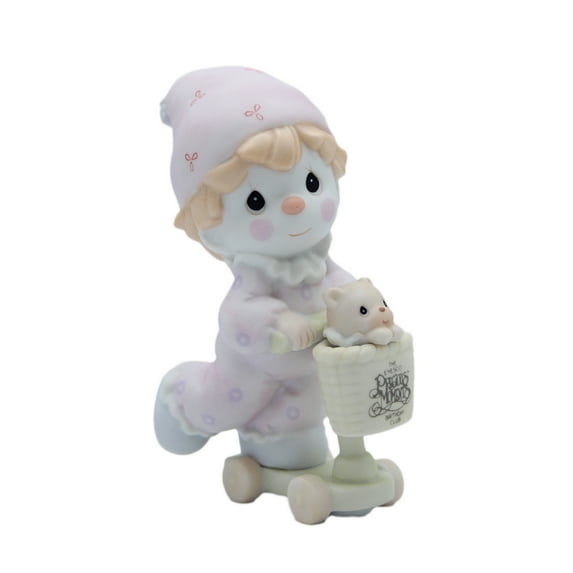 Precious Moments Figurine: B0111 Scootin' By Just to Say Hi (4.25") Birthday Club Charter Member
