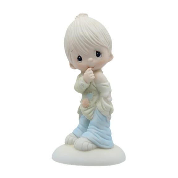 Precious Moments Figurine: E-1372B Smile, God Loves You (4.5") Boy