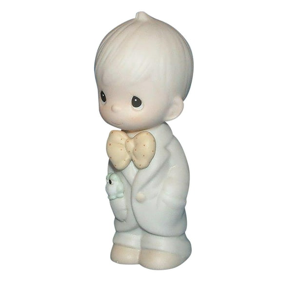 Precious Moments Figurine: E-2836 Groomsman with Frog (4.2")