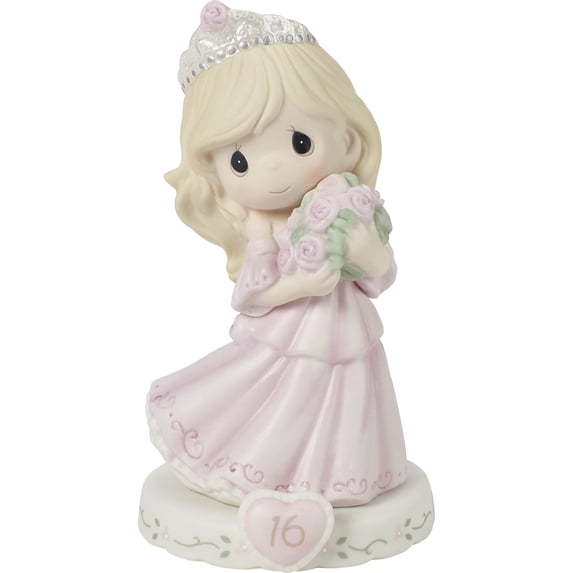 Precious Moments Growing In Grace Age 16 Blonde Girl Figurine, Count 1