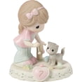 thumbnail image 1 of Precious Moments Growing In Grace, Age 7, Brunette Girl Figurine, 1 Each, 1 of 5