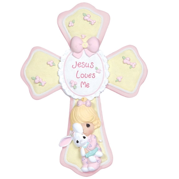Precious Moments Jesus Loves Me, Cross With Stand, 1 Each