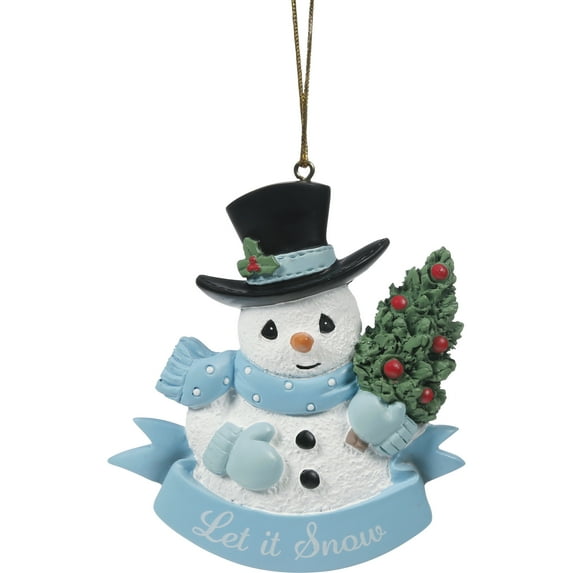 Precious Moments Let It Snow Resin Christmas Ornament