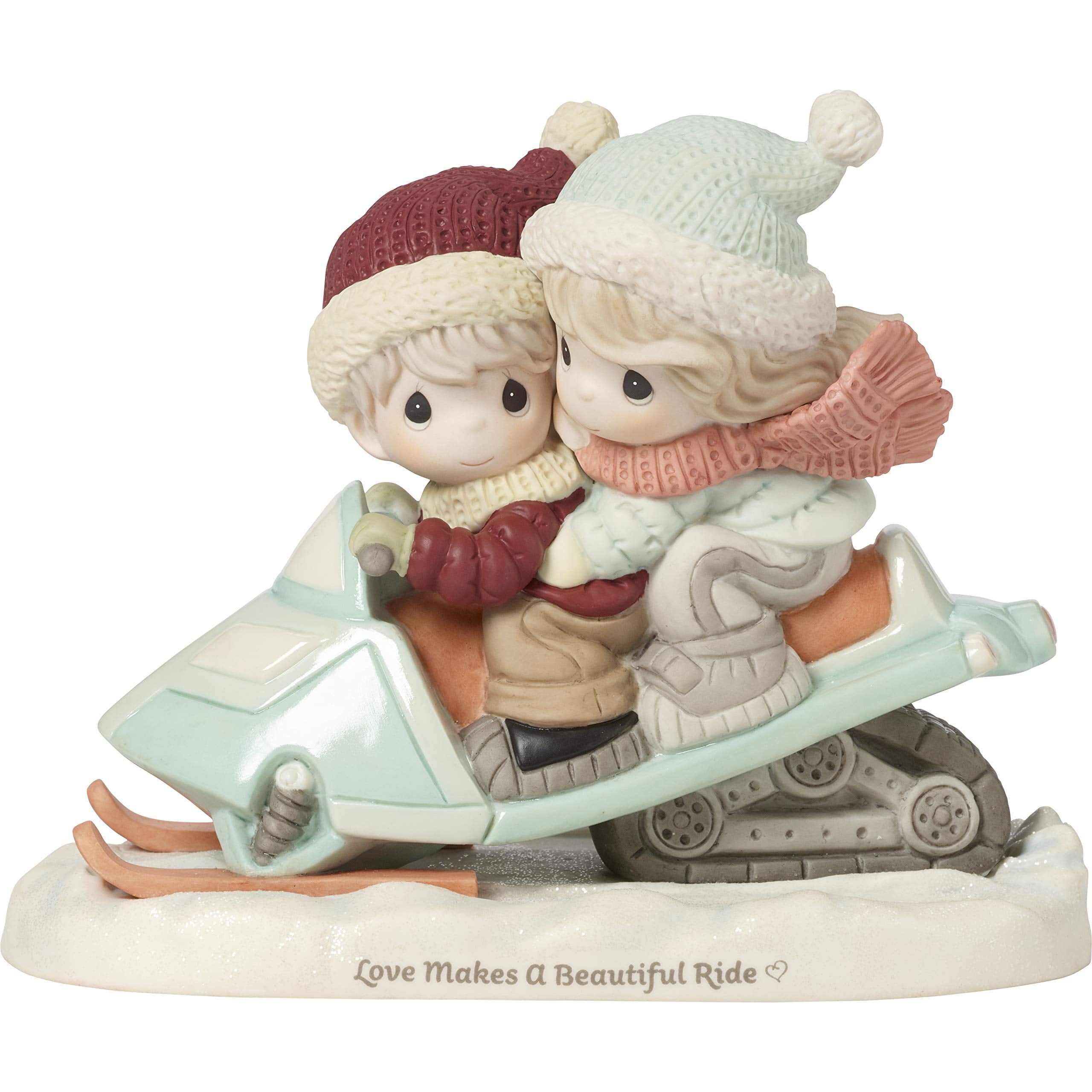 Precious Moments Love Makes A Beautiful Ride Bisque Porcelain Figurine