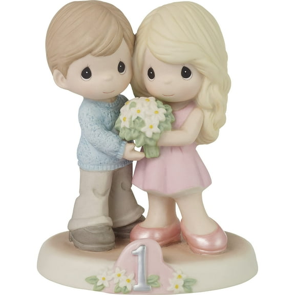 Precious Moments One Blossoming Year Together Anniversary Figurine, Count 1