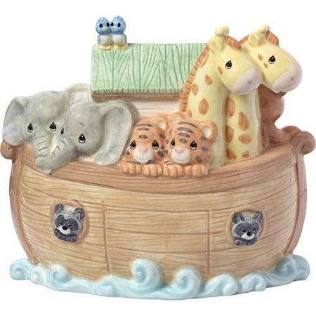 Precious Moments Overflowing with Love Noah's Ark Top Slot Porcelain Bank Nursery Décor 173434