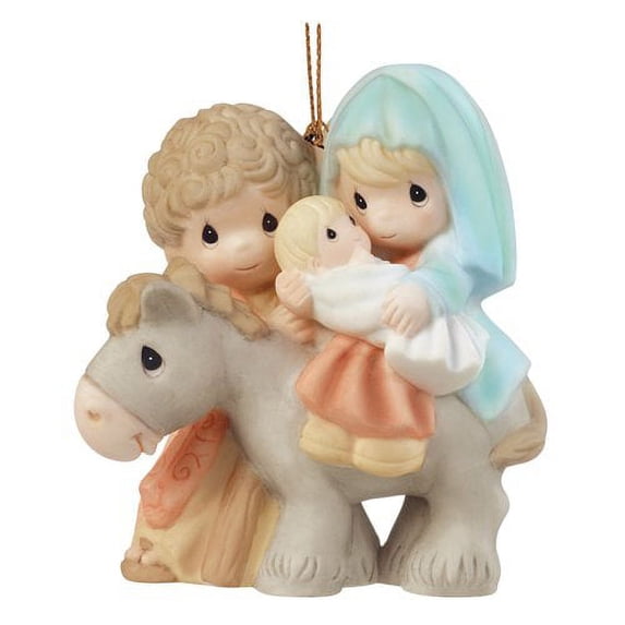 Precious Moments Peace On Earth Nativity Porcelain Christmas Ornament 161067 New
