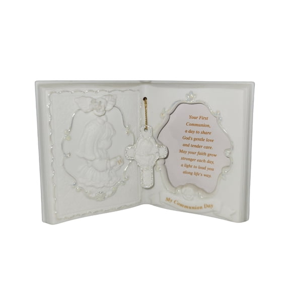 Precious Moments Picture Frame 474010, Communion, Photo Frame with Small Cross - With Box