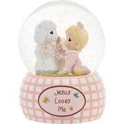 Precious Moments Jesus Loves Me Baby Girl Baptism Snow Globe, 1 Each