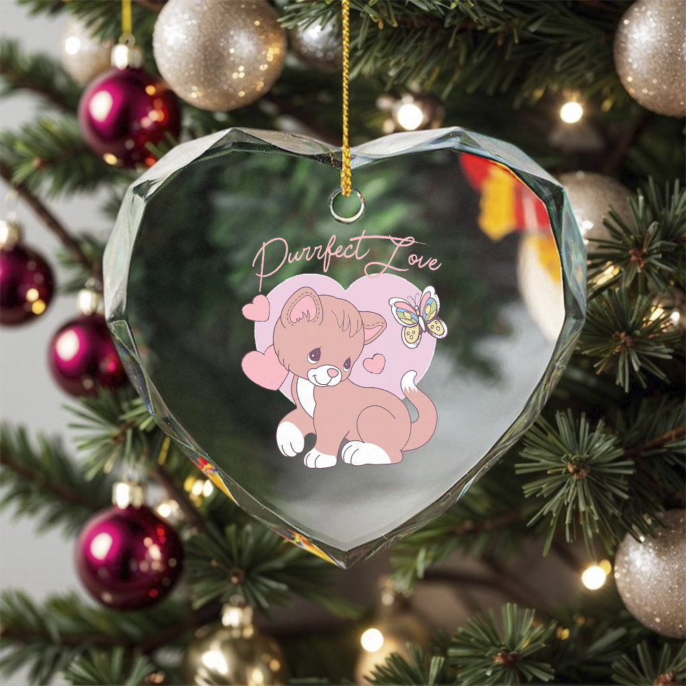 Precious Moments Purrfect Love Cat Sweet Cute Retro Kitty Ornament ...