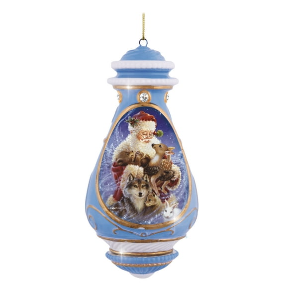 Precious Moments Santa Claus The Spirit Of Christmas Bisque Porcelain Ornament