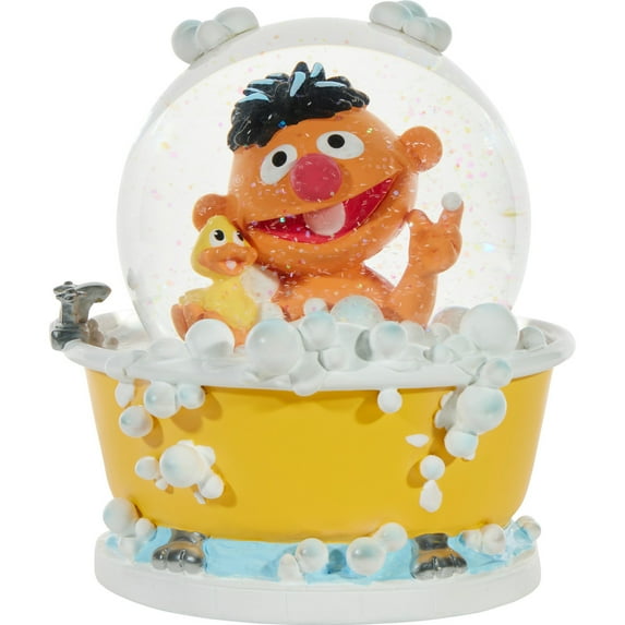 Precious Moments Sesame Street You Make Bath Time Lots Of Fun Musical Snow Globe
