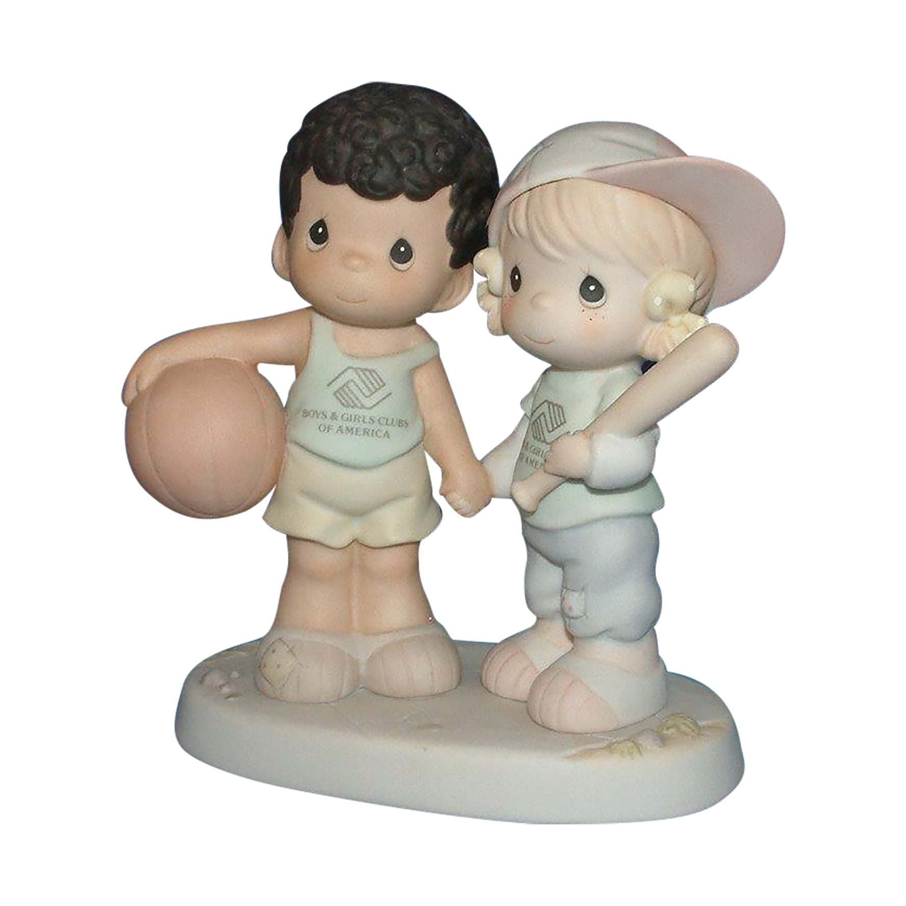 Precious Moments Figurine: 521701 Shoot for the Stars and You'll Never Strike Out (5.5") Boys and Girls Clubs Commemorative Figurine