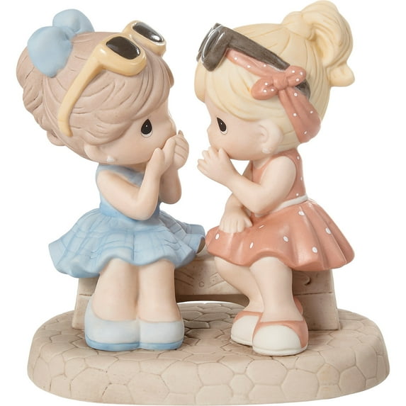 Precious Moments That's What Friends Are For, Bisque Porcelain Figurine, 1 Each