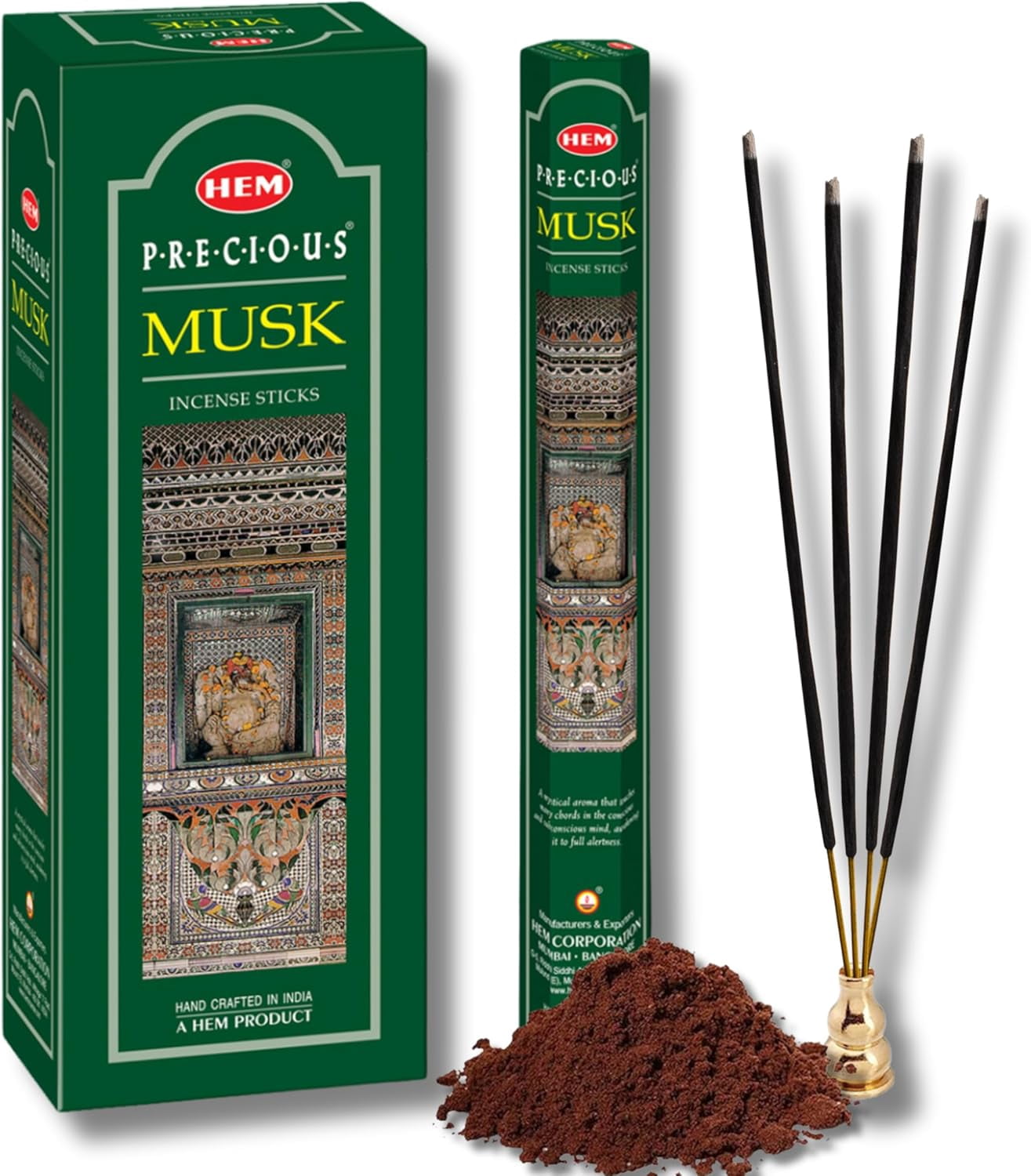 Precious Musk Incense Sticks – (120 Sticks, 6 Boxes Inside) - 9 Inches ...
