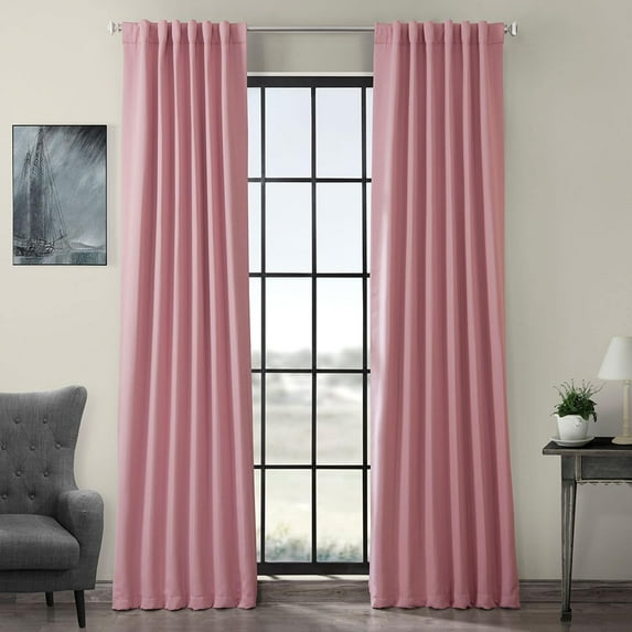 Precious Pink 50 X 84-Inch Blackout Curtain Pair 2 Panel
